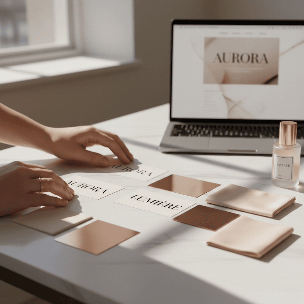 Complete digital presence mockup across laptop and smartphone