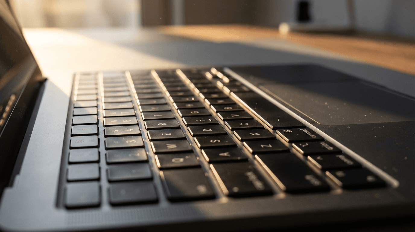 Cursor clicking contact button on premium professional website